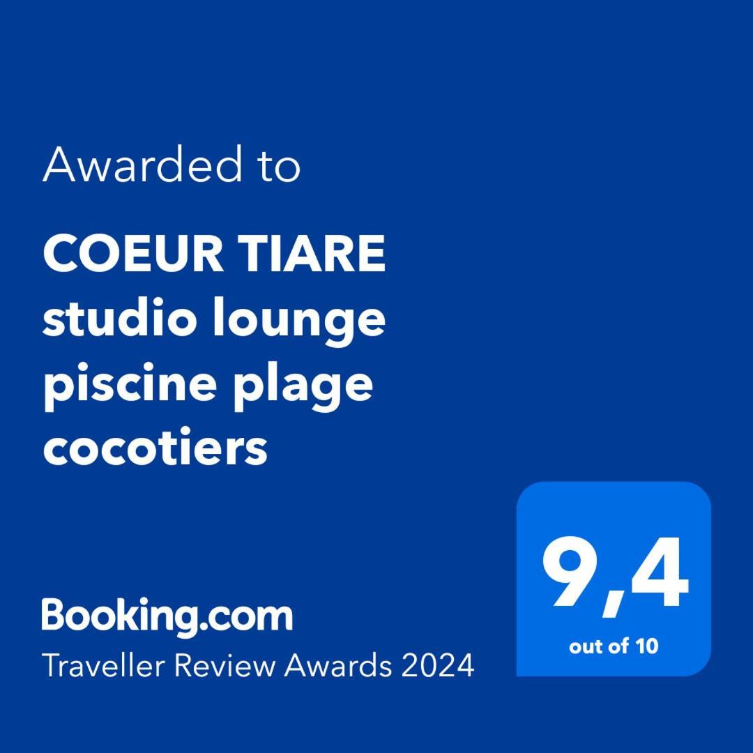 Coeur Tiare Studio Lounge Piscine Plage Cocotiers Saint-Francois  Bagian luar foto